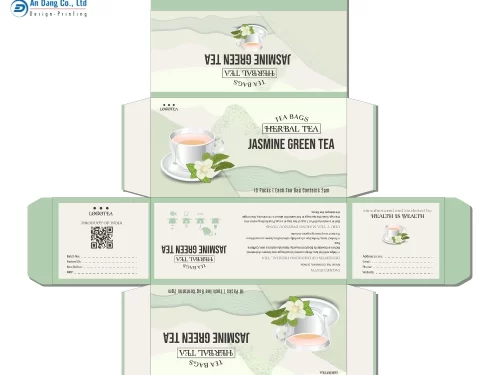 Mẫu hộp giấy đựng trà 2