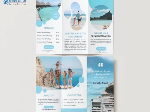 Brochure cung cấp thông tin tour du lịch