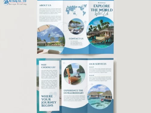 Mẫu brochure quảng cáo công ty du lịch