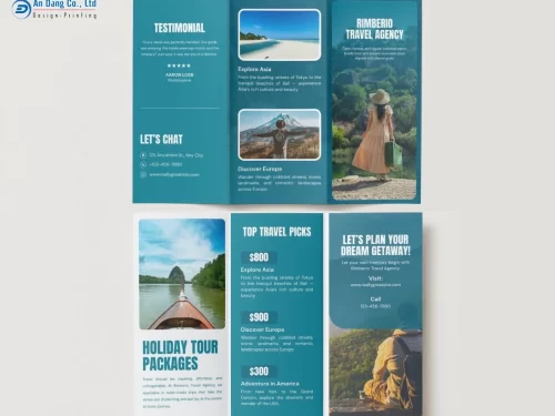 Mẫu brochure quảng cáo các gói tour du lịch