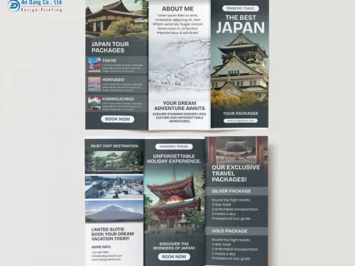 Mẫu brochure du lịch Nhật Bản