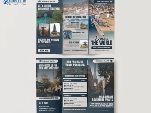 Mẫu brochure du lịch chuyên nghiệp