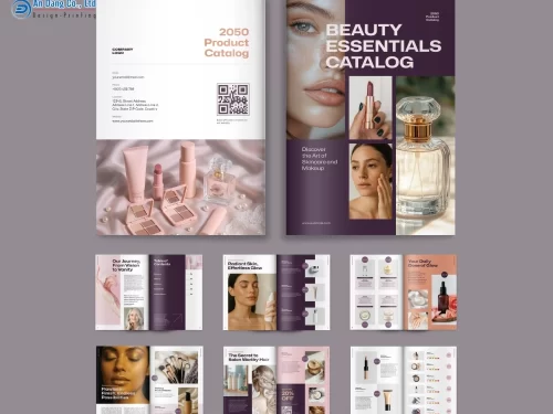 Mẫu catalogue mỹ phẩm ấn tượng