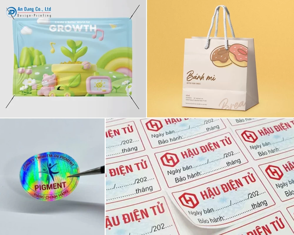 Một số mẫu ấn phẩm của công ty in ấn quảng cáo Đông Phong