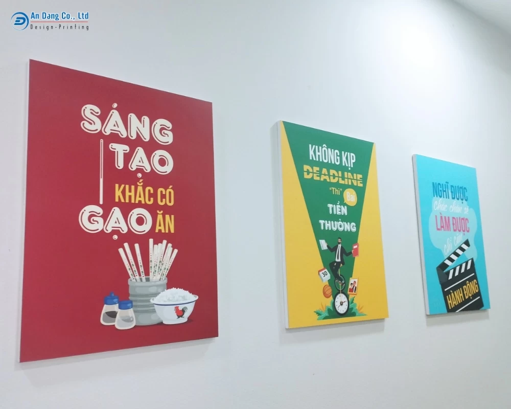 Tranh treo tường được in PP