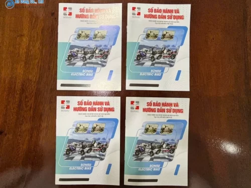 Cuốn sổ bảo hành cho thương hiệu xe đạp điện SONSU
