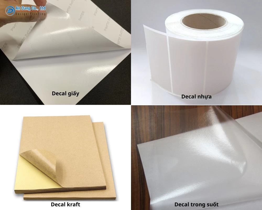 Các loại chất liệu in tem nhãn dán hộp đồ ăn