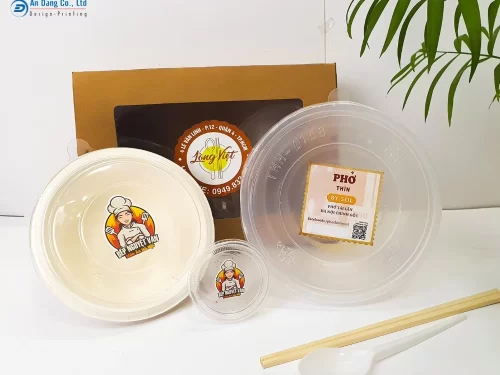 Mẫu tem giấy dán hộp đồ ăn đẹp