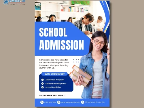 Mẫu 18 - tờ rơi chiêu sinh cho trung tâm đào tạo