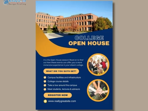 Mẫu 20 - tờ rơi chiêu sinh cho trường cao đẳng