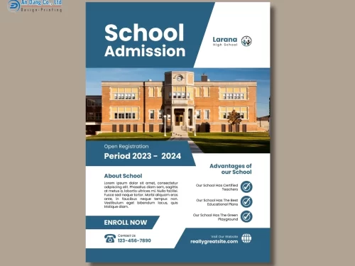 Mẫu 26 - tờ rơi tuyển sinh chuyên nghiệp cho trường đại học