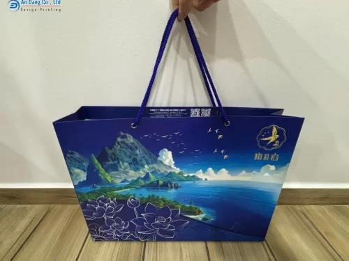 Túi giấy đựng yến được in bằng công nghệ in Offset