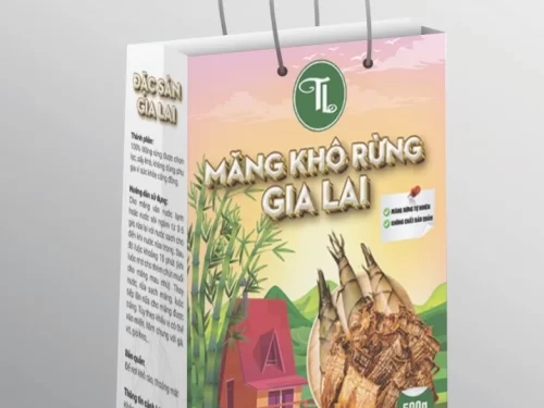 Mẫu túi giấy đựng măng khô rừng