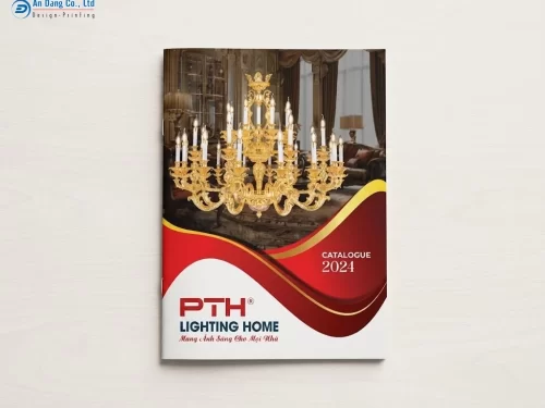 Mẫu catalogue đèn trang trí cho thương hiệu PTH Lighting Home