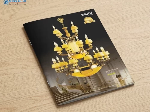 Mẫu catalogue đèn chiếu sáng sang trọng cho doanh nghiệp Sano