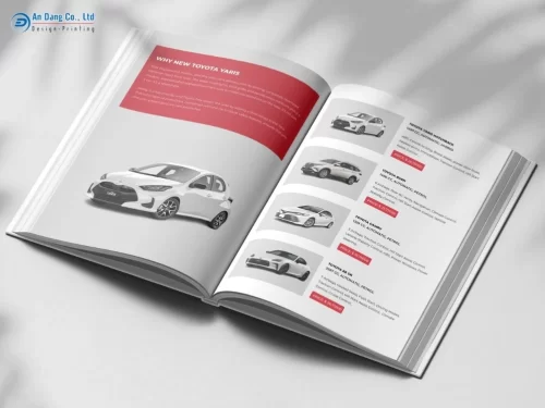 Catalogue cung cấp thông tin về các dòng xe ô tô của hãng Toyota
