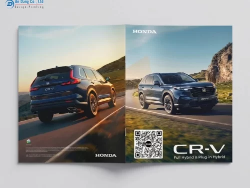 Mẫu catalogue giới thiệu dòng xe ô tô CR-V của hãng Honda