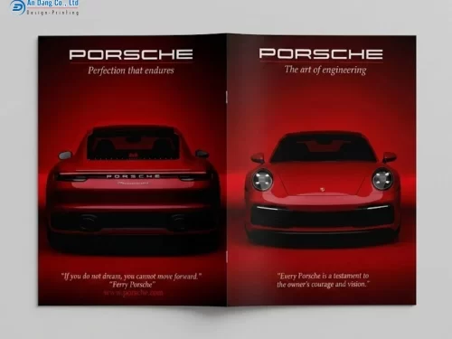 Mẫu catalogue xe ô tô hãng Porsche