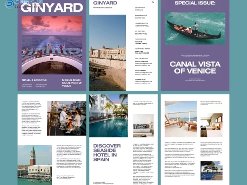 Mẫu 6 - catalogue quảng bá tour du lịch châu Âu