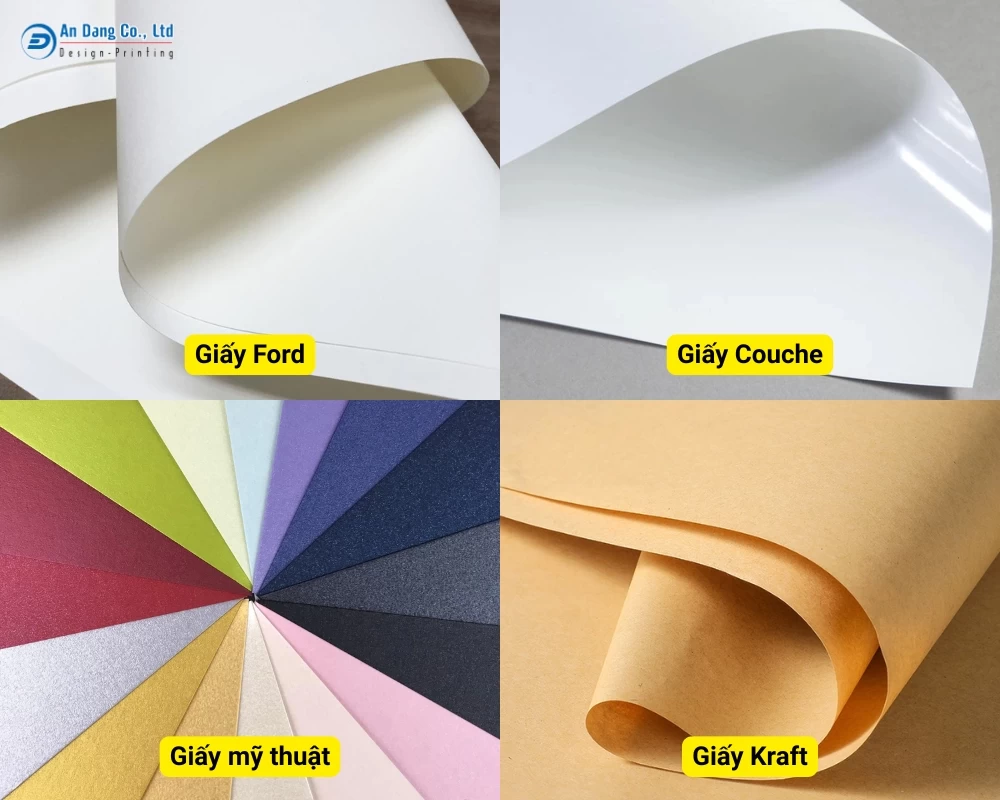 Các loại chất liệu giấy in phong bì công ty