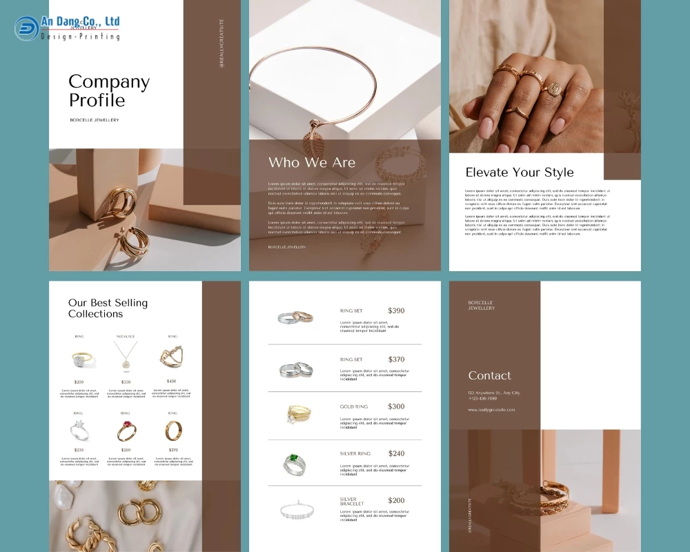 Mẫu hồ sơ năng lực công ty cho doanh nghiệp kinh doanh phụ kiện trang sức