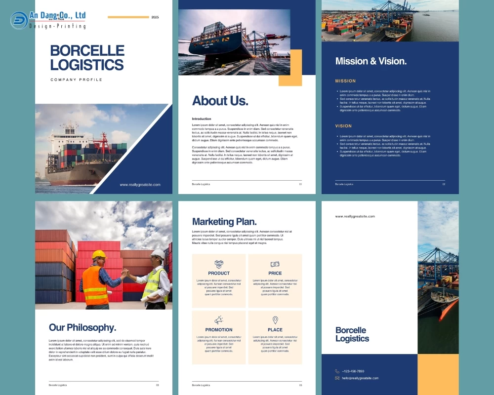 Mẫu hồ sơ năng lực công ty cho doanh nghiệp logistics