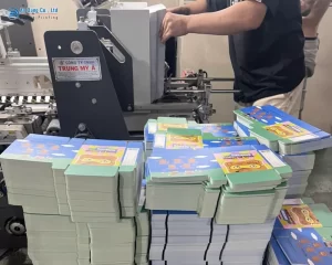 Xưởng In An Đăng đang in hộp giấy