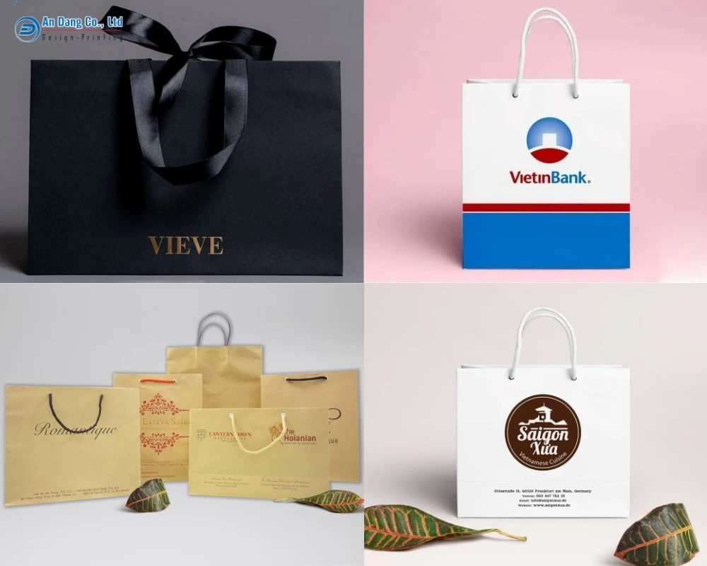 Các mẫu túi giấy của xưởng in túi giấy giá rẻ - In Siêu Tốc
