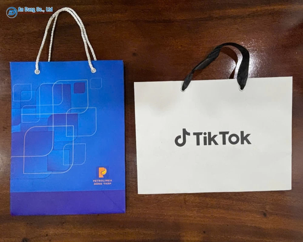 Mẫu sản phẩm túi giấy thực tế của xưởng in túi giấy giá rẻ - In An Đăng