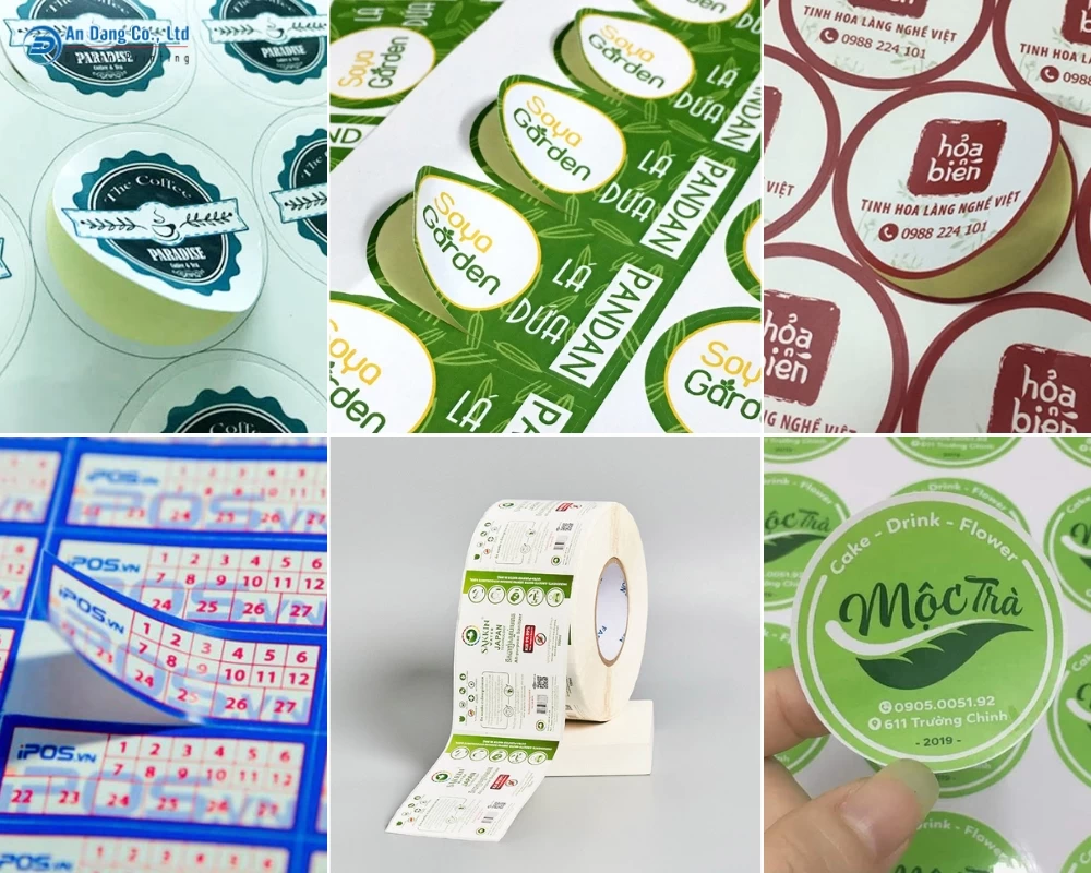 Các loại tem nhãn được bế demi