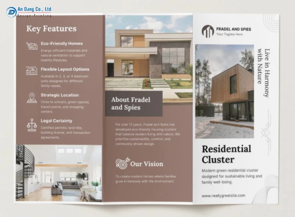 Mẫu brochure giới thiệu dự án bất động sản