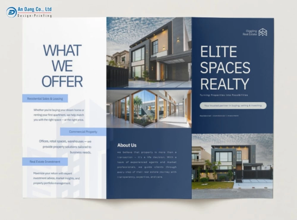 Mẫu brochure bất động sản chuyên nghiệp