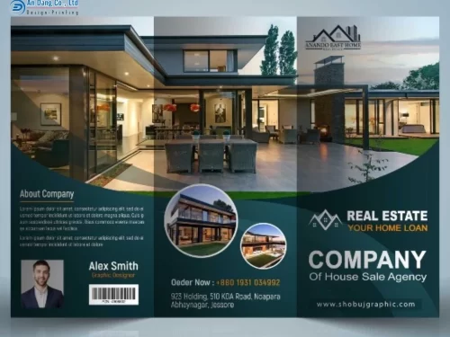 Mẫu brochure quảng cáo công ty bất động sản