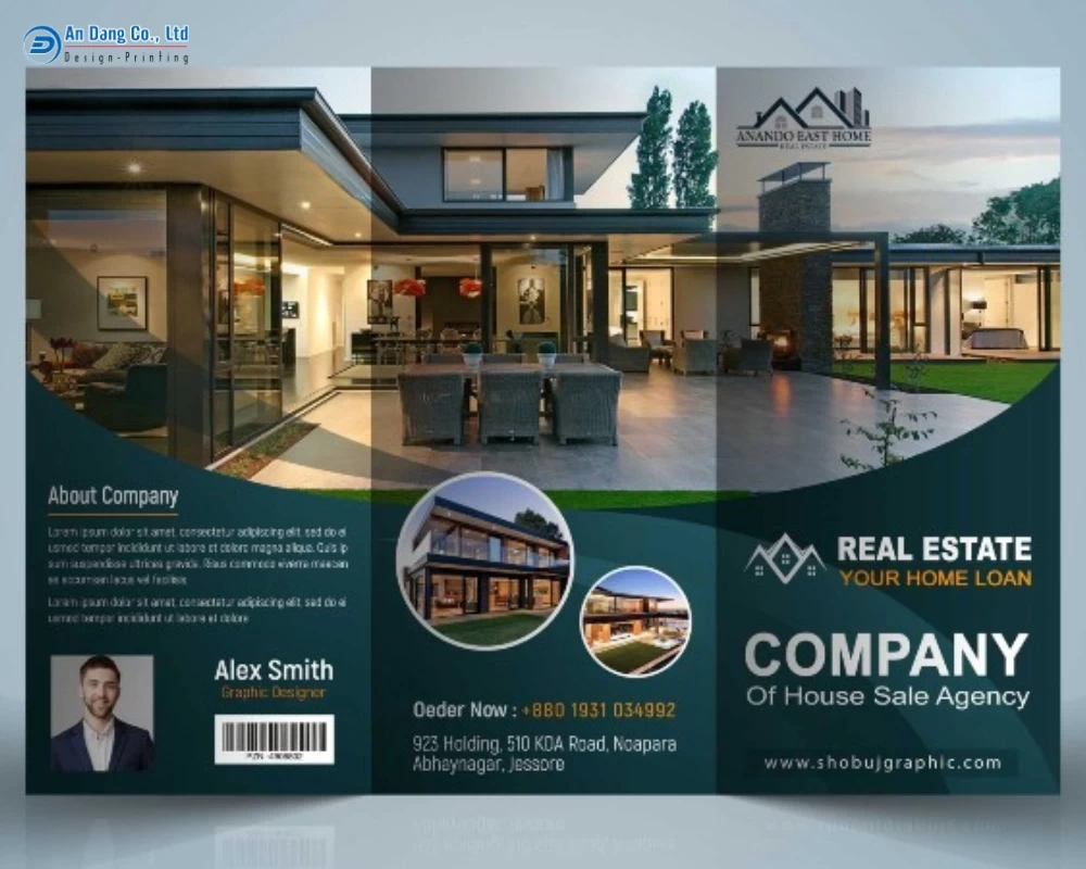 Mẫu brochure quảng cáo công ty bất động sản