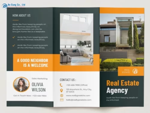 Mẫu brochure bất động sản cao cấp, đẹp mắt