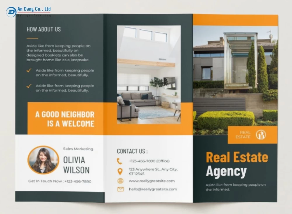 Mẫu brochure bất động sản cao cấp, đẹp mắt