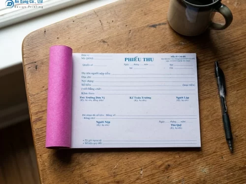 Mẫu in biểu mẫu phiếu thu
