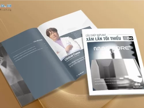 Mẫu catalogue kích thước A4 cho đơn vị IBS IMPLANT