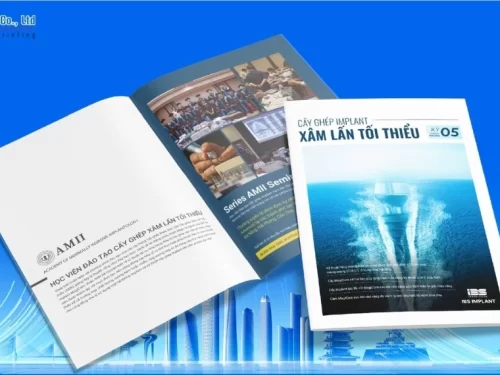 Mẫu catalogue A4 khổ đứng cho đơn vị IBS IMPLANT
