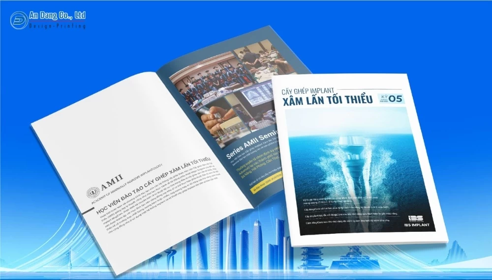 Mẫu catalogue A4 khổ đứng cho đơn vị IBS IMPLANT