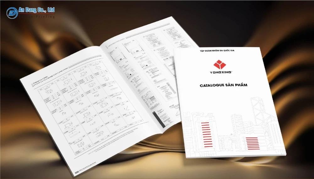 Mẫu catalogue sản phẩm kích thước A4 cho tập đoàn nhôm đa quốc gia