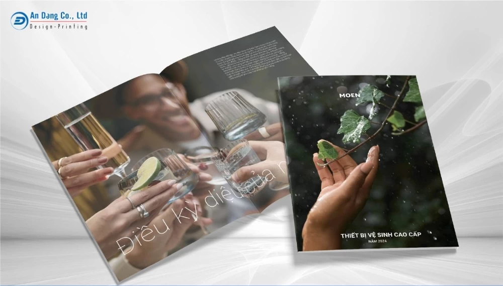 Mẫu catalogue thiết bị vệ sinh cao cấp khổ A4 cho đơn vị MOEN