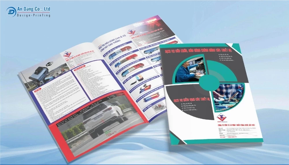 Mẫu catalogue giới thiệu dịch vụ khổ A4 cho công ty Đầu tư và Phát triển Công nghệ Đất Việt