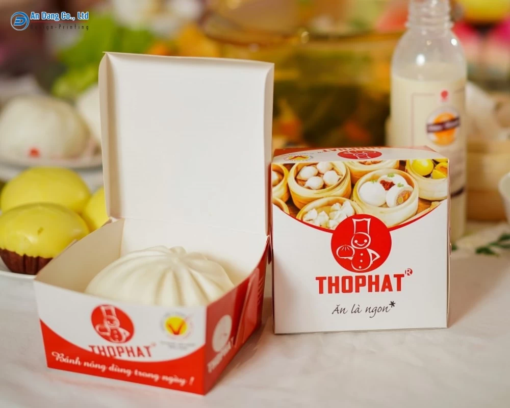 Hộp giấy giúp giữ form dáng bánh bao