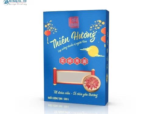 Mẫu hộp đựng lạp xưởng Tết cho thương hiệu Thiên Hương