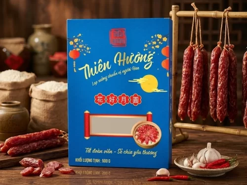 Hộp giấy đựng lạp xưởng