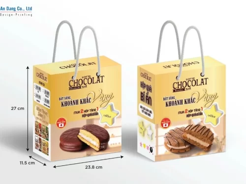 Mẫu hộp quà bí mật cho thương hiệu bánh Lotte Chocolat