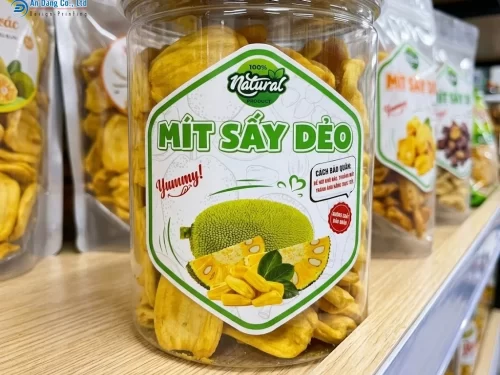 Mẫu tem mít sấy dẻo dán hộp mít