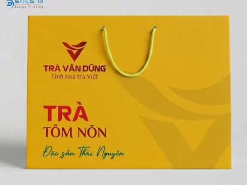 Mẫu túi giấy đựng trà nõn tôm