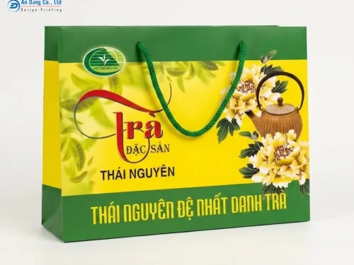 Mẫu túi giấy đựng chè Thái Nguyên